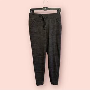 Athleta Techie Sweat Jogger Heathered Gray Cropped Pants XS